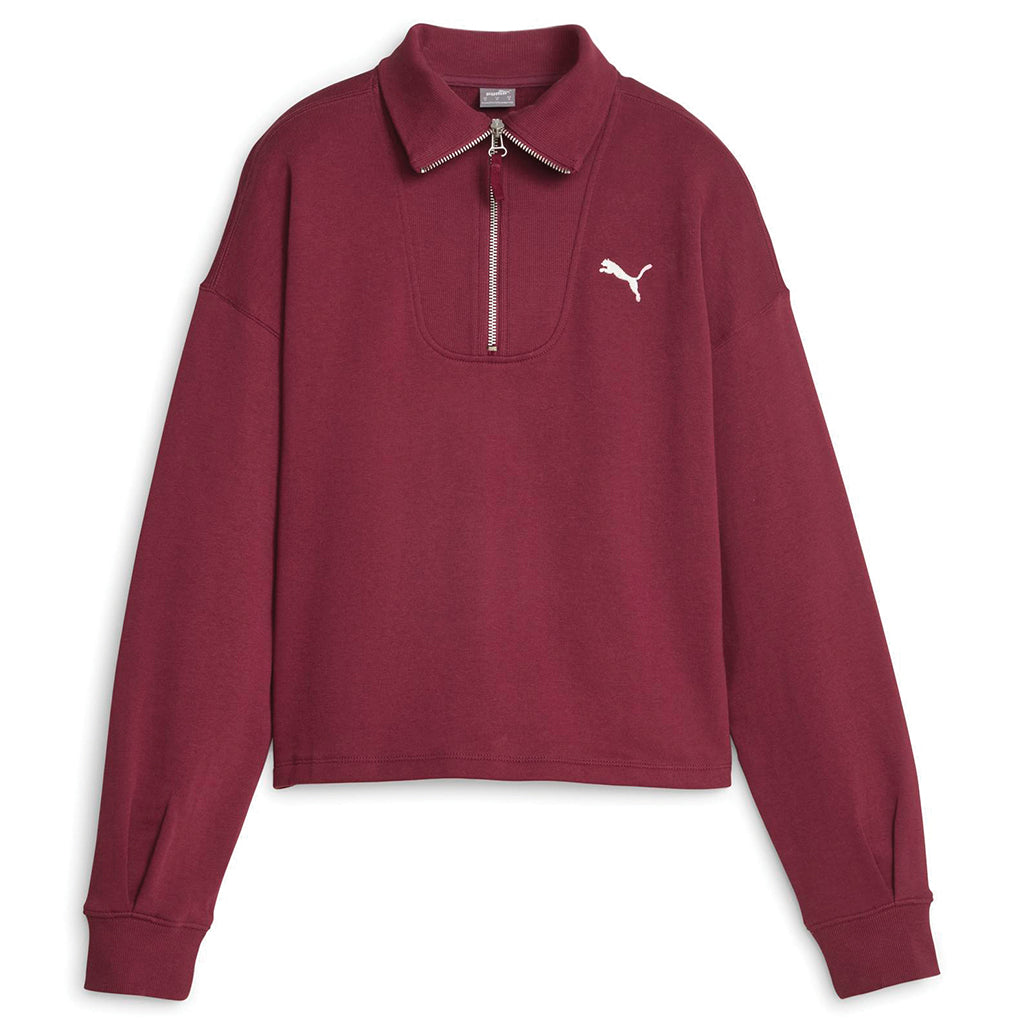 Women's Puma Her Zip Mock Neck Pullover