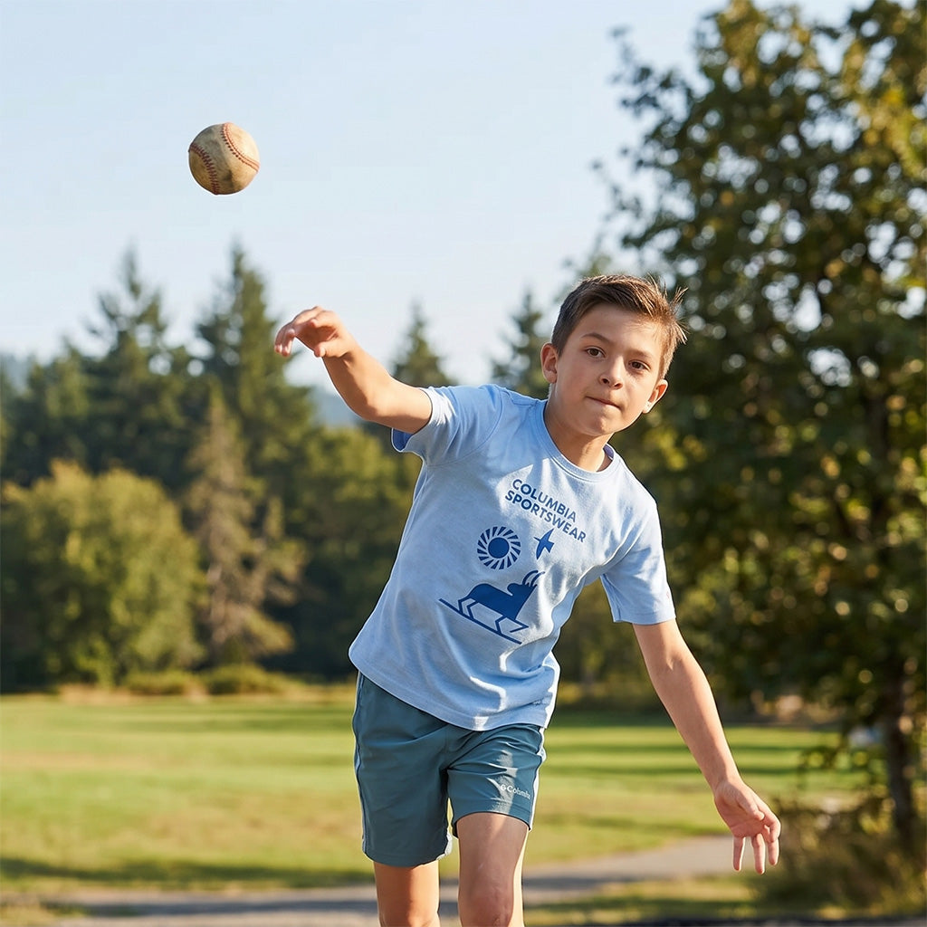 Boy's Columbia Tech Trail Graphic Shirt