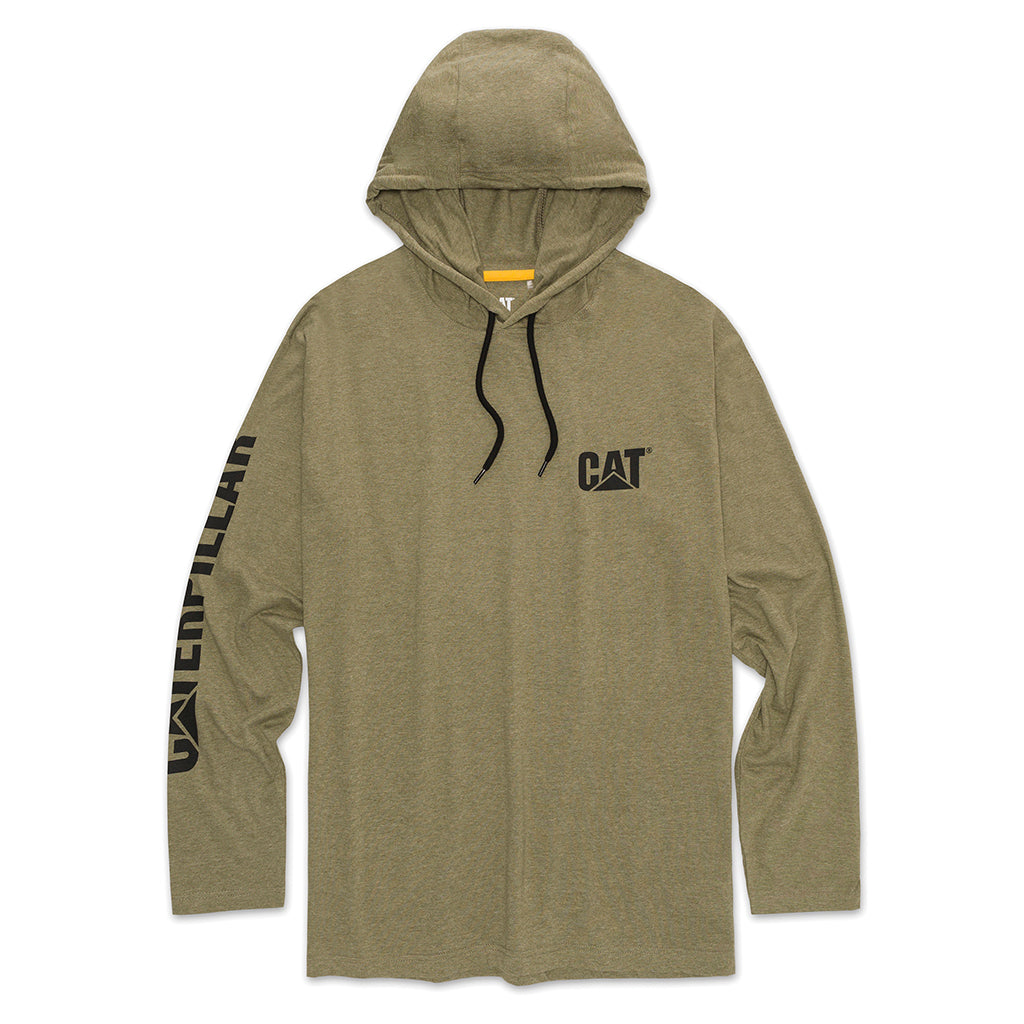 Men's CAT UPF Hooded Banner L/S Tee