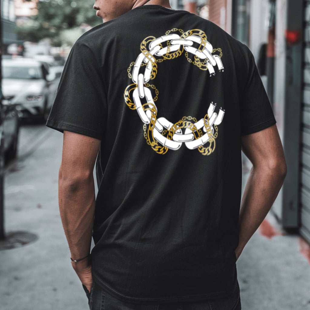 Men's Crooks & Castles Back Chain Tee