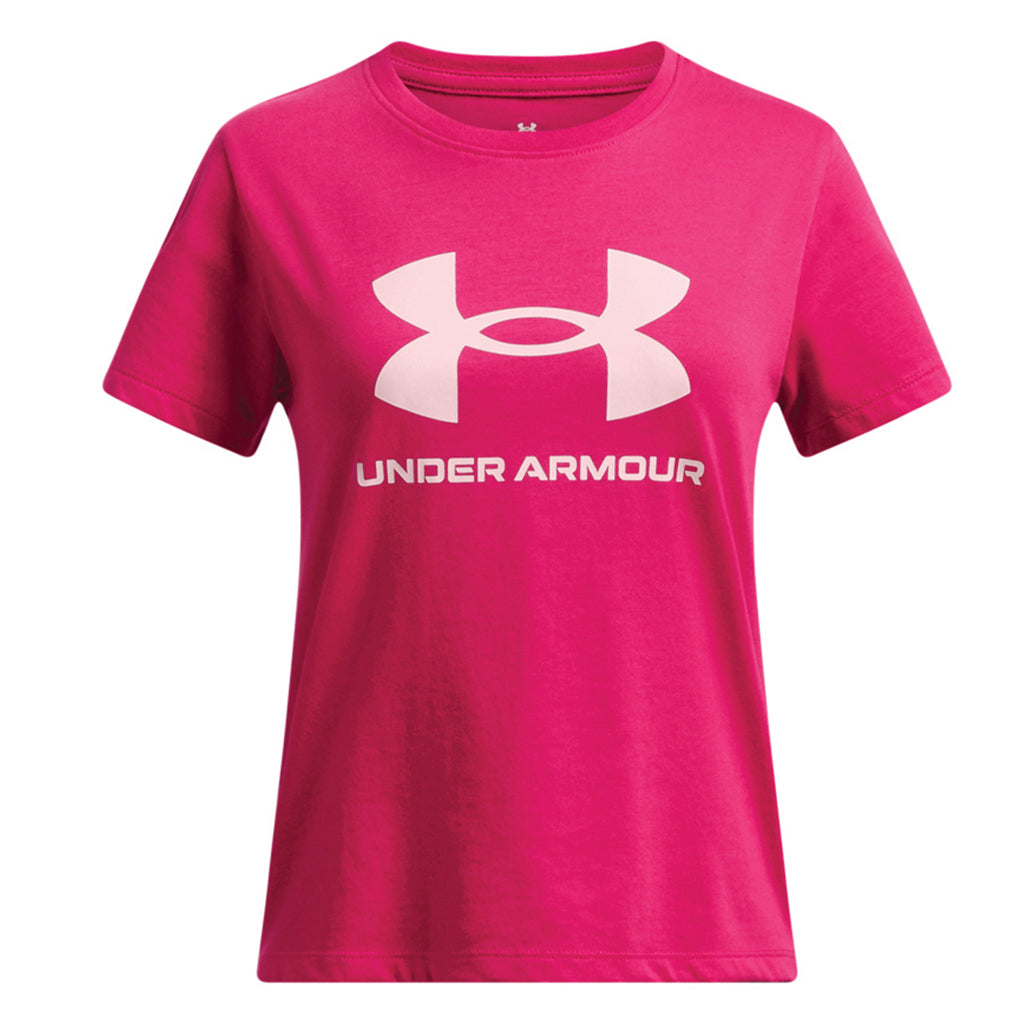 Girl's UA Big Logo Short Sleeve