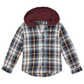 Levi's Kid's Hooded Button-Up Flannel Shirt
