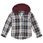 Levi's Kid's Hooded Button-Up Flannel Shirt