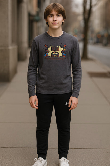 Boy's UA Football Logo LS Set