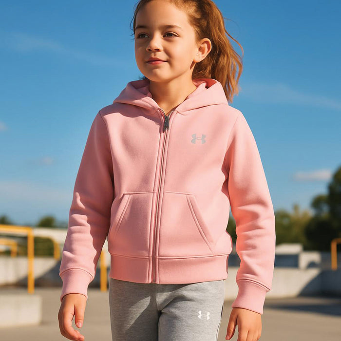 Girl's UA Chest Logo Hoodie Set
