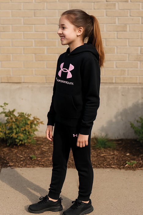 Girl's UA Rival Hoodie Set