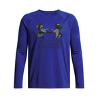 Boy's UA Tech Hybrid Print L/S Shirt