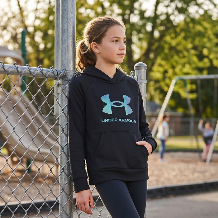 Girl's UA Rival Fleece Shimmer Hoodie
