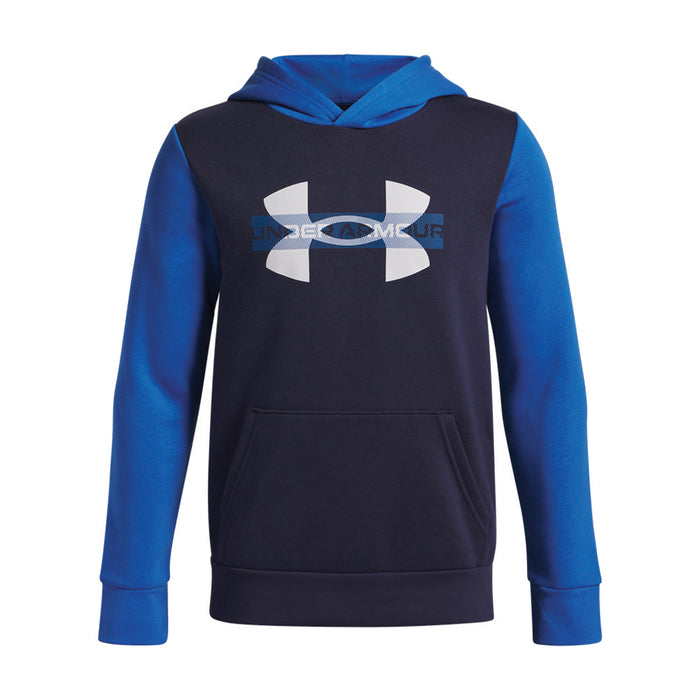 Boy's UA Rival Fleece Colorblock Hoodie
