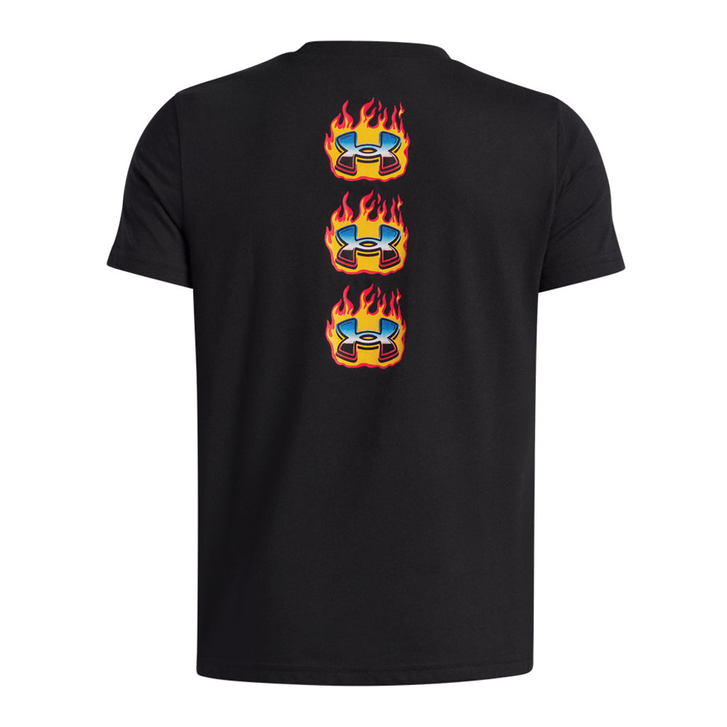 Boy's UA Flame Wordmark Tee