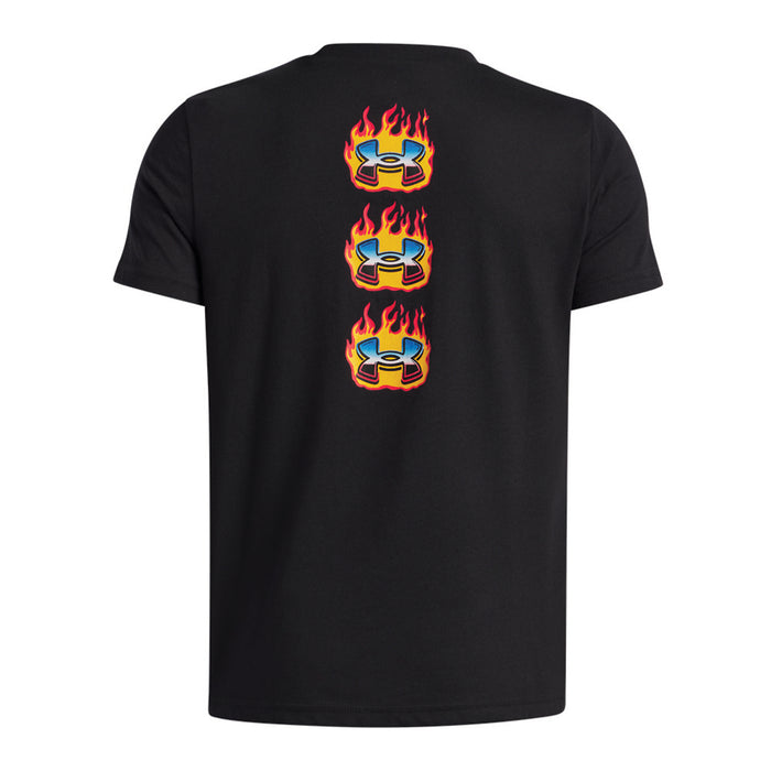 Boy's UA Flame Wordmark Tee