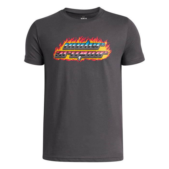 Boy's UA Flame Wordmark Tee