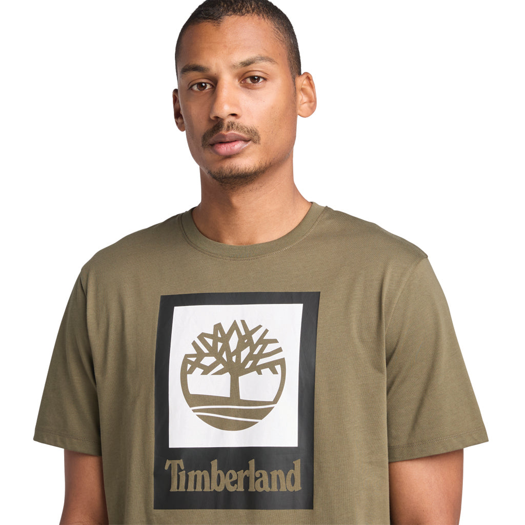 Men's Timberland Stack Logo Short-Sleeve Tee