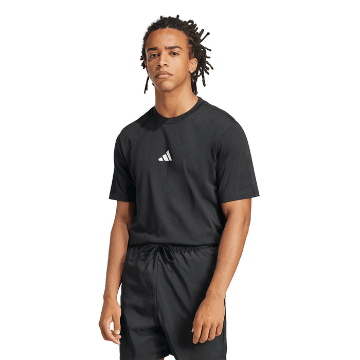 Men's Adidas Essentials Small Logo Single Jersey Tee