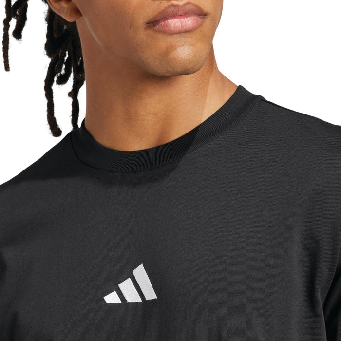 Men's Adidas Essentials Small Logo Single Jersey Tee