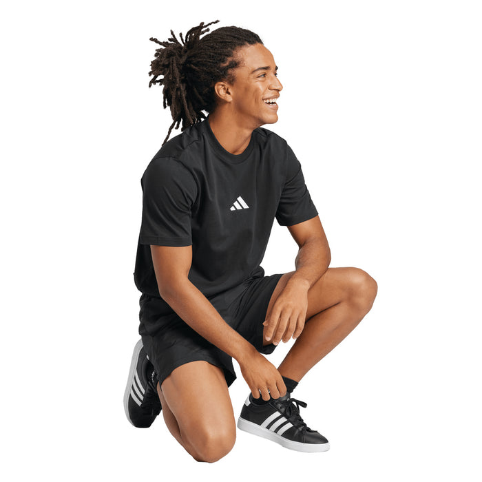 Men's Adidas Essentials Small Logo Single Jersey Tee