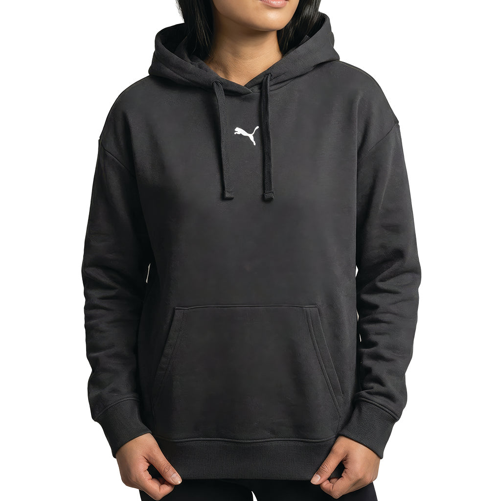 Women's Puma ESS Centered Cat Logo Relaxed Hoodie