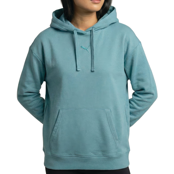 Women's Puma ESS Centered Cat Logo Relaxed Hoodie