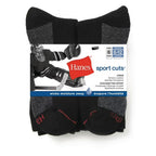 Men's Hanes Sport Crew Socks (6 Pack)