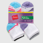 Girl's Hanes Core Cotton Socks (12 Pack)