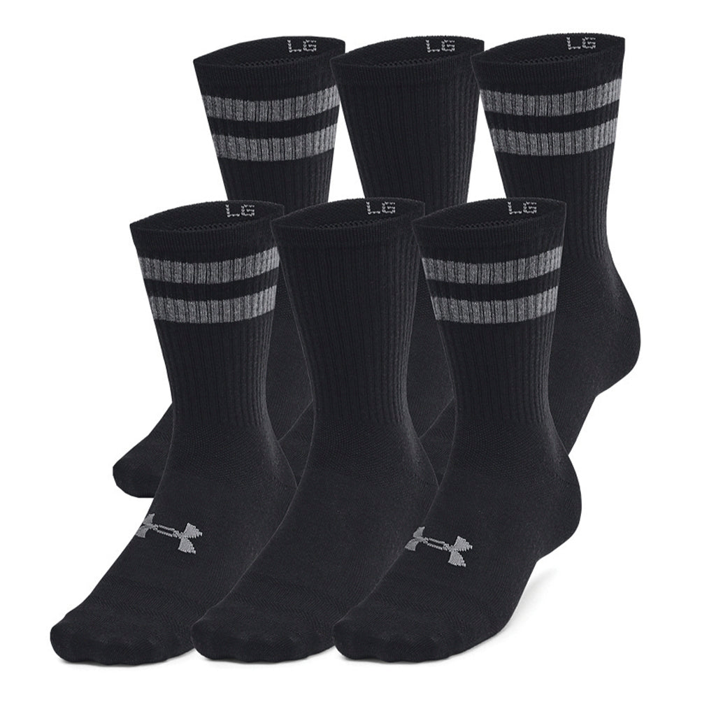 Unisex Under Armour Essential 6-Pack Crew Socks