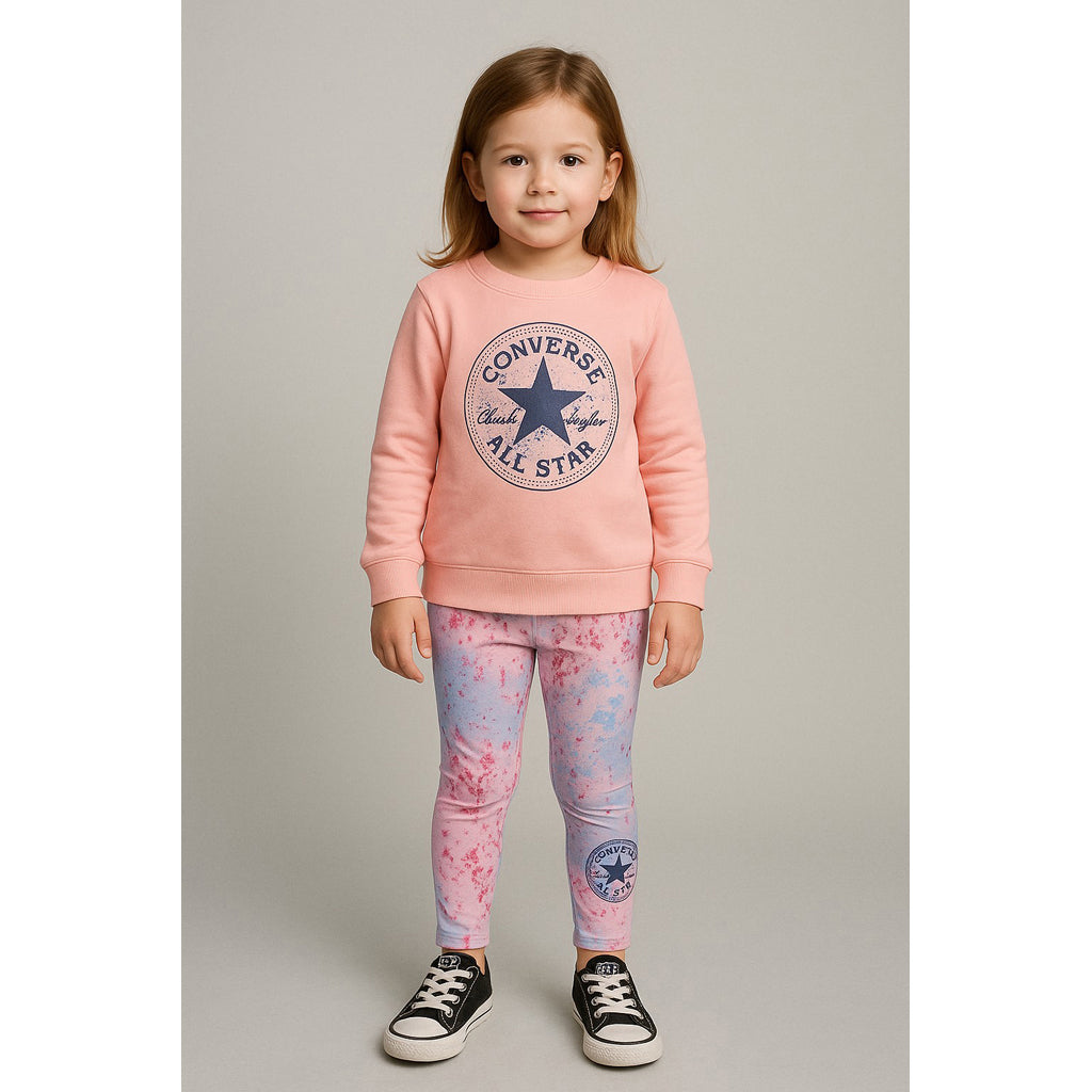 Converse Toddler Chuck Patch Crewneck and Leggings Set