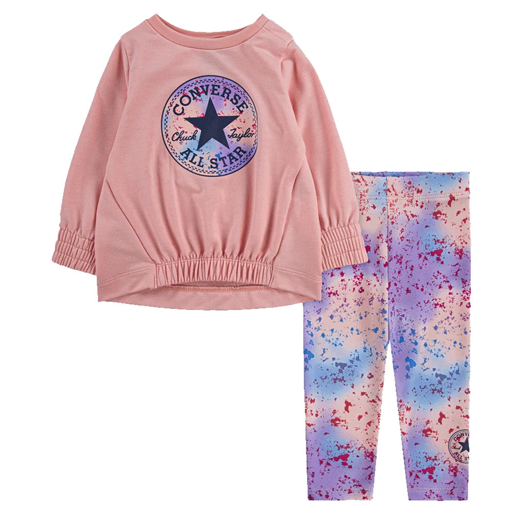 Converse Toddler Chuck Patch Crewneck and Leggings Set