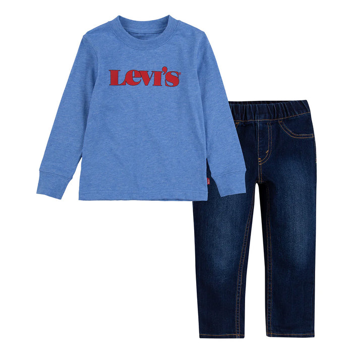 Levi's Kid's Long Sleeve T-Shirt & Denim Jeans Set