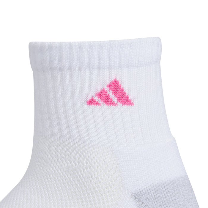 Girl's Adidas Athletic Cushioned Quarter Socks (6 Pack)