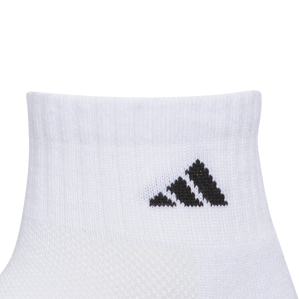Youth Adidas Athletic Cushioned Quarter Socks (6 Pack)