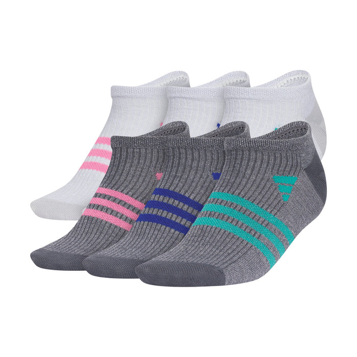 Girl's Adidas Superlite 3.0 No-Show Socks (6 Pack)