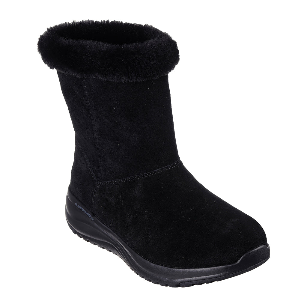 Black suede skechers deals