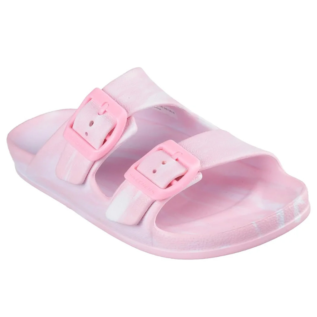 Girl's Skechers Foamies: Cali Blast - Marble Delight Slide