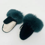 Women's Inuit Seal Skin Fur Trim Mitt