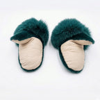 Women's Inuit Seal Skin Fur Trim Mitt