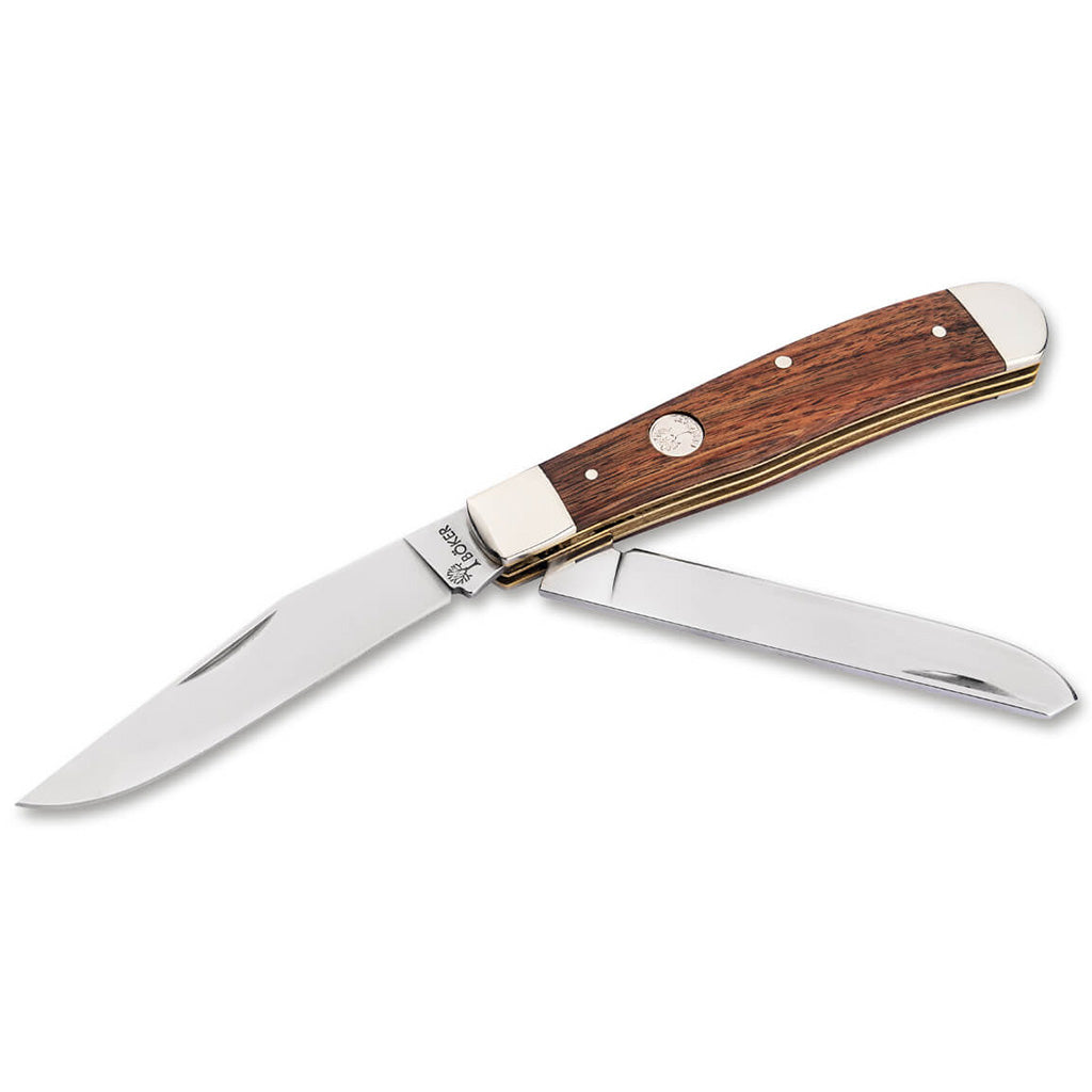 Boker Manufactory TS 2.0 1095 Trapper Rosewood Knife