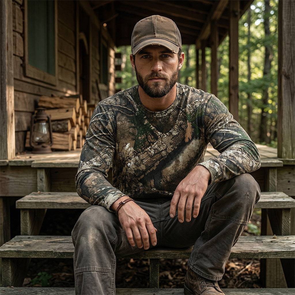 Men's Code Five Realtree Camo L/S Tee