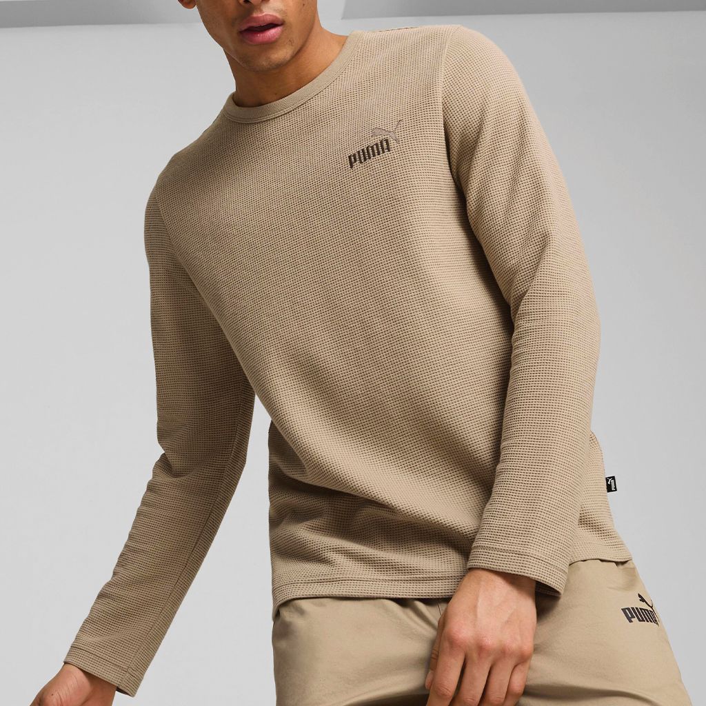 Men's Puma ESS Elevated Waffle L/S Tee