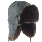 Otter Aviator With Black Deer Hide