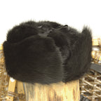 Muskrat Fur Jockey Hat