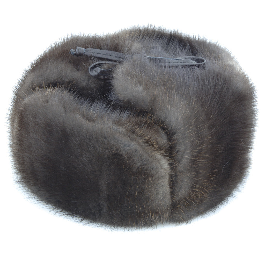 Ushanka-Fur-Natural_Black_Muskrat_Russian_Jockey_Style