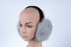 Smoke Fox Fur ear Muffs
