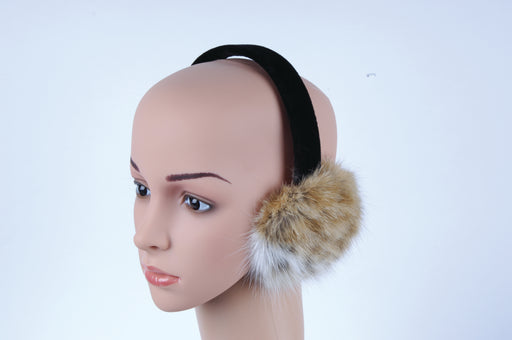 bobcat winter fur earmuffs