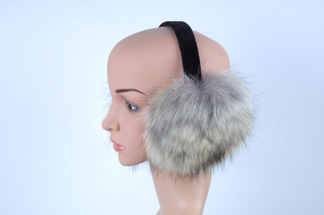 Coyote fur ear muffs picture 1