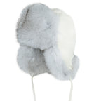Women's Scandinavian Blue Fox Aviator With White Deer