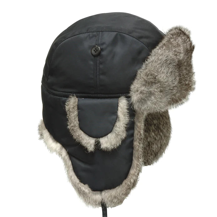 Taslan Rabbit Fur Aviator Hat