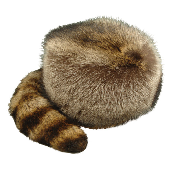 Raccoon Davy Crockett Tail Hat handmade in Canada — Winnipeg  display picture 2