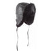 Dyed Black Beaver Aviator Hat Side view