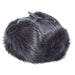 Dyed Black Beaver Aviator Hat top view