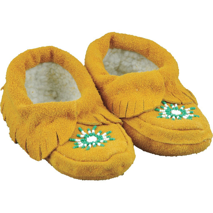 Youth Handmade Moccasins Without Fur